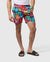 Psycho Bunny Shorts - Mentz Aop Swim Trunk - Navy 410 - B6W320B2SW