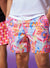 Psycho Bunny Shorts - Benton Aop Swim Trunk - Fuchsia Purple 655 - B6W319B2SW