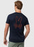 Psycho Bunny T-Shirt - Wasterlo Back Graphic Tee - Navy 410 - B6U317B2TS