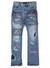 Purple-Brand Jeans - Full Repair Flare -  Mid Indigo - P004-FRBI423