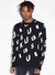 Ksubi Sweater - Letters Knit Crew - Black - MFA23KW001