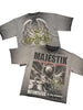 Majestik T-Shirt - Men's Garment Dyed Print F.Terry - Grey - FT2615