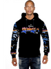 George V Hoodie - Graffiti - Black - GV2640