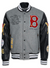 Jordan Craig Jacket - City Baseball Varsity - Grey - 91619