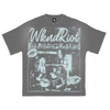 Wknd Riot T-Shirt - Born A Star - Grey Wash
