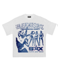 Wknd Riot T-Shirt - Members Only Rhinestones - White