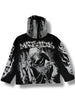 Majestik Hoodie - Bone Squad Tapestry - Black - TH2525