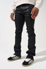 Serenede Jeans - Onyx Stacked - Coated Black - ONYXSTKD