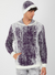 One In A Million Hoodie - Mohair - Ivory And Purple - KG-630