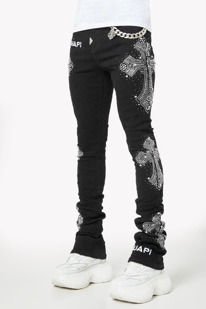 Guapi Jeans - Distressed Cross - Black – Vengeance78