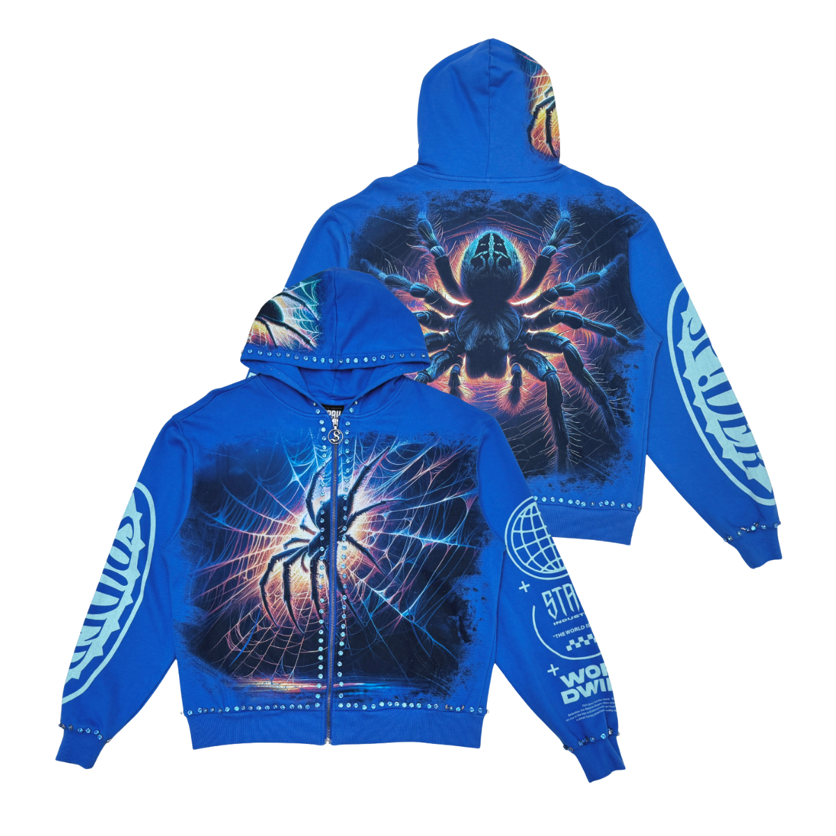 Stray Hoodie - Spirer Full Zip - Royal Blue - ST1546 – Vengeance78