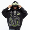 Wrathboy Hoodie - 3 Sword Full Zip - Black - WB05-154