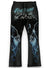 First Row Sweatpants - Wake Up And Be Fierce Lighting Skull - Black  - FRB2481