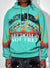 First Row Hoodie - Freedom Is Not Free Flame - Turquoise  - FRF2486A