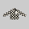 Politics Jacket - Checkered - Black and White - 00008