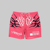 Underrated Shorts - Tribal Wings - Pink - US5207