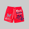 Highly UNDRTD Shorts - Anything Is Possible - Red - US5209