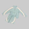 Rebel Minds Set - Striped Nylon Tracksuit Short Set - Light Blue - A00-14405/A00-14505
