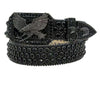 DNA Belt - Eagle - Black & Black Stones - 706