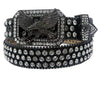 DNA Belt - Eagle - Black & Silver Stones - 703