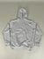 Majestik Hoodie - Men's K.I.M Rhine Stone Tapestry Cut & Sew - Light Grey - FT2455