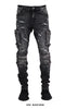 Focus Slim Fit Jeans - Stud - Black Wash - 2401