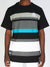 Cookies T-Shirt - Corsica Stripes - Black - CM232KST08