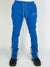 Politics Super Stacked Sweatpants - Blue And Grey - Foster705