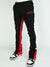 Politics Super Stacked Sweatpants - Black And Red - Foster704