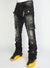 Politics Jeans - Worthy - Black Wash - Stacked Frayed Cargo - 503