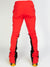 Politics Super Stacked Sweatpants - Red And Black - Foster702