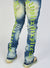Politics Jeans - Embroidered  Skinny Stacked Flare Mac - Medium Blue  - 510