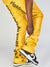 Politics Jeans - Alligator Leather Stacked Flare with Embroidery Harris - Yellow And Black - 563