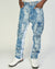 Politics Jeans - Mott - Blue Jacquard- Cargo Stacked Denim  - 520