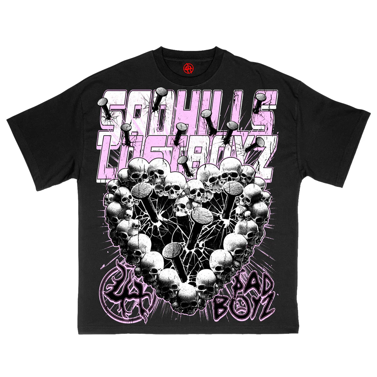 Lost Hills T-Shirt - Sad Boyz - Black Wash - LHSBTEE006 – Vengeance78