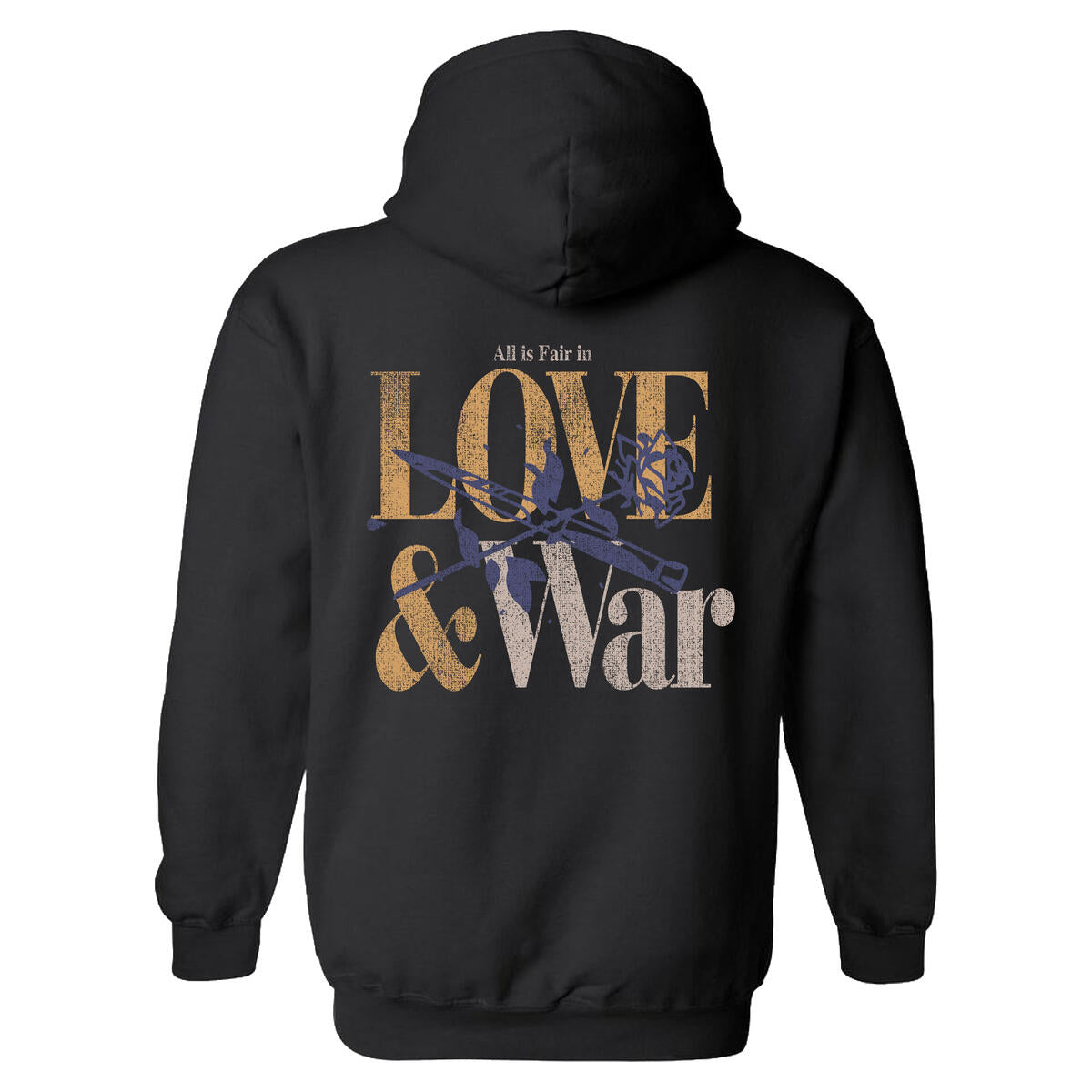 Outrank Hoodie - Love And War - Black - OR2699H – Vengeance78
