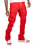 Makobi Track Pants - M1625 Sartoni Nylon Stacked  - Red