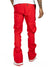 Makobi Track Pants - M1625 Sartoni Nylon Stacked  - Red