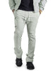 Makobi Adorni Stacked Nylon Pants in Gray - M1634