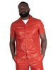 Makobi Shirt - M429 Bellucci Vegan Leather - Red