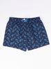Lacoste Swim Trunks - Vintage Lettered Logo Print - Navy Blue-166 - MH5635 51 F65