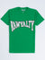 Rawyalty T-Shirt - Signature Logo - Green And White
