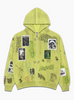 Majestik Hoodie - Acid Graveyard - Waffle Thermal - Green - FH26807