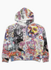 Majestik Hoodie - God Bless You - Collage Zip - Cream - FH2672