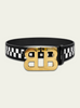 Bally Belt - Black And White - Checkered - 6303775