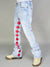 NME Jeans - Pryor - Stacked Light Blue And Red - 502