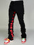 NME Jeans - Pryor - Stacked Black And Red - 503