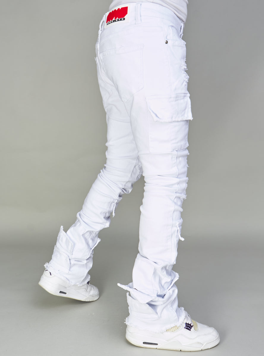 NME Jeans - Will - Stacked Cargo - White - 501 – Vengeance78