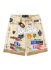 Politics Denim Shorts - Khaki Wash - Spr 93