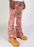 Majestik Jeans - Nirvana Rip And Frayed Stacked Pants - Pink Camo - DL2260